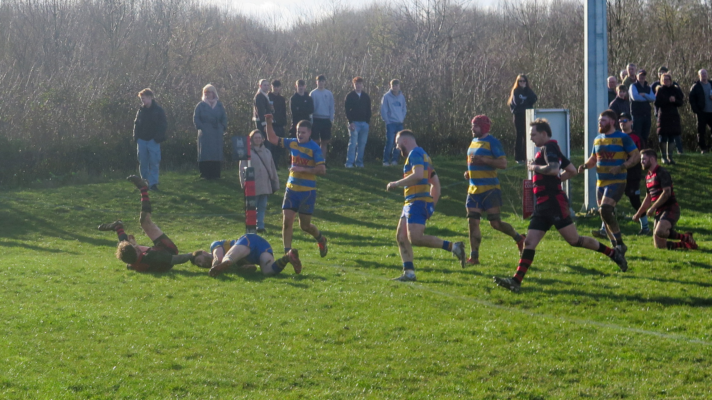 Ozzy James scores his second try