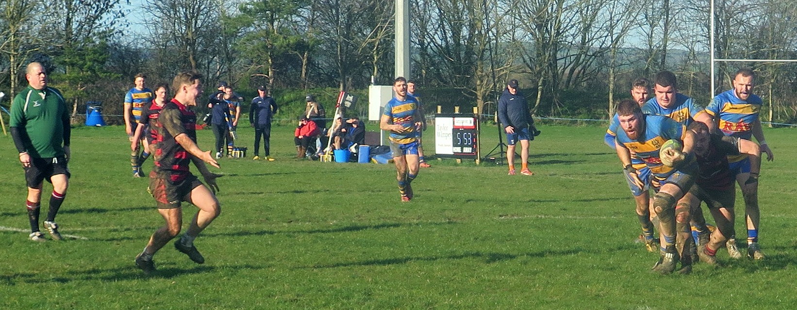 Ed Ryder on his way to a penalty try
